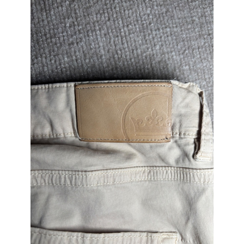 Peter Millar Crown Crafted Mens 38x32 Tan Khaki Five Pocket Pants Trouser Turkey - Picture 10 of 11